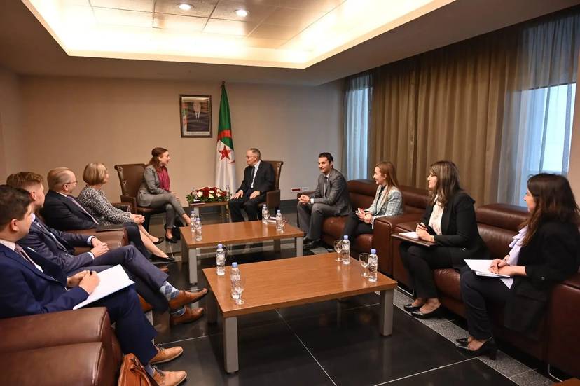 Mr. Belani receives the Director of the Finnish Center for Peace Mediation